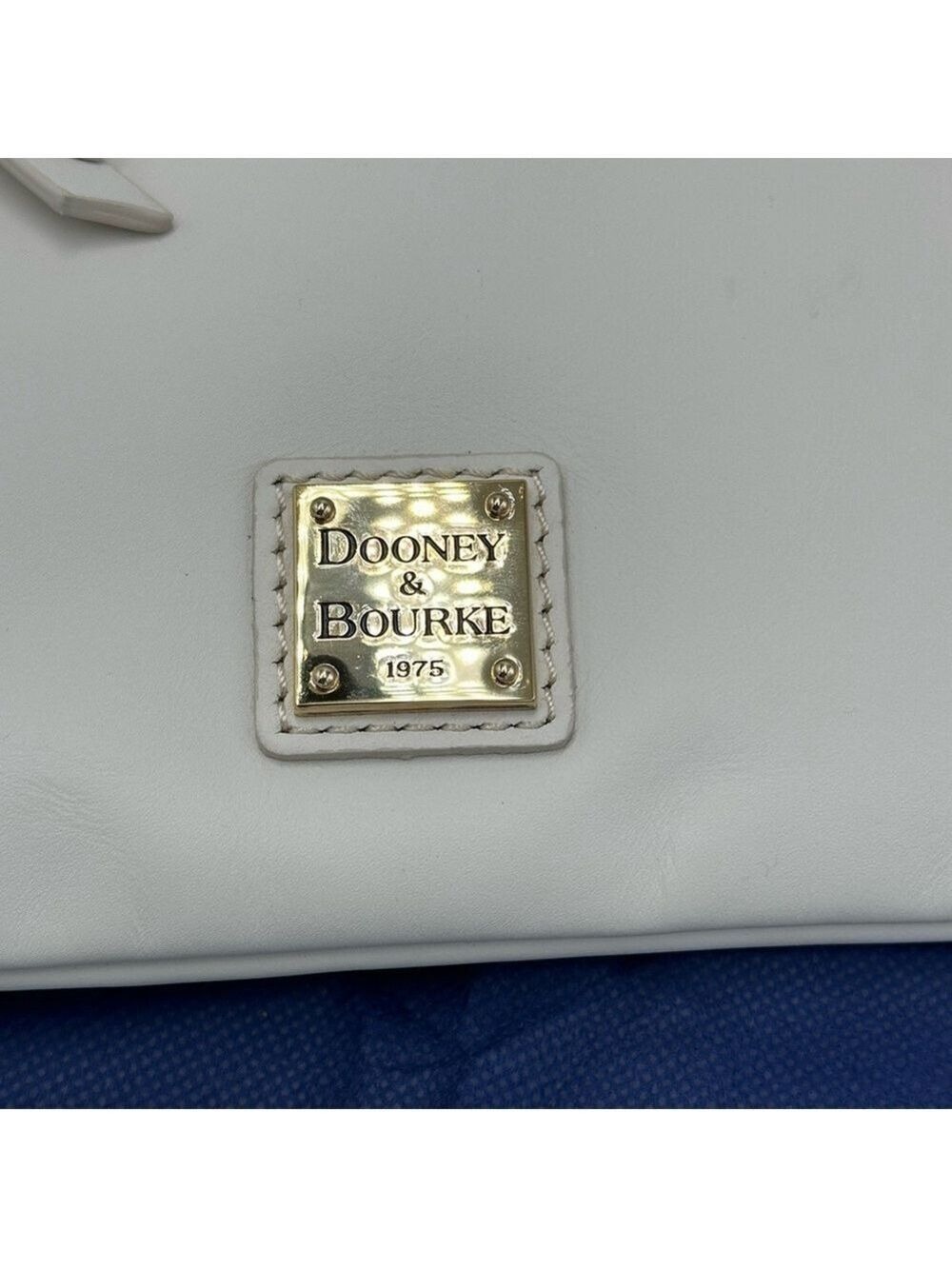 Dooney & Bourke Ivory Apollo Leather Triple Zip Crossbody Bag Boho Purse NWT - Picture 11 of 16